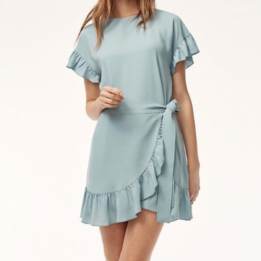Blue Frill Dress H&M